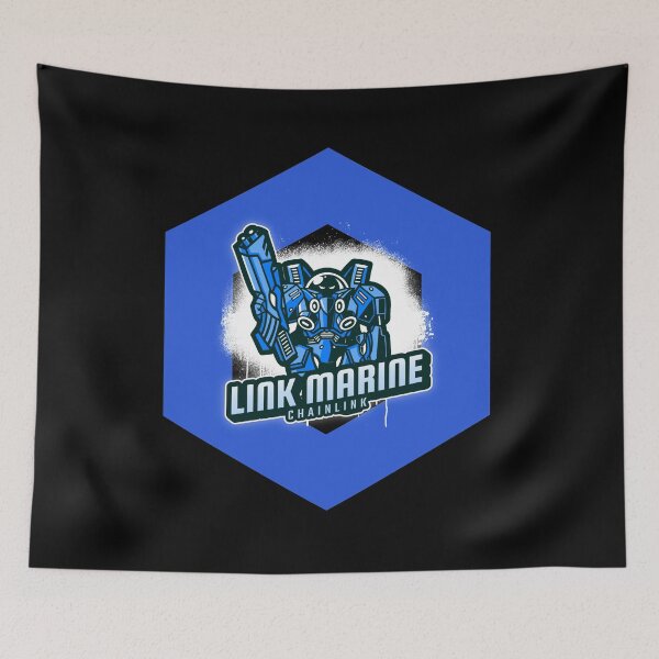 Aperçu de l'œuvre Chainklink LINK Marines créée et vendue par Bitcoin-Fashion.