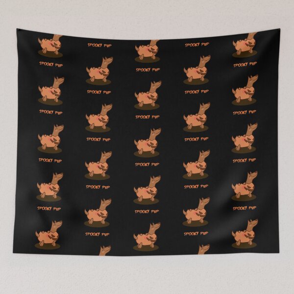 Item preview, Spooky Pup. Cute Halloween Dog Meme designed and sold by PetitePeche.