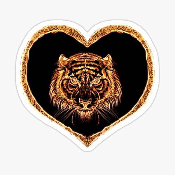 Fiery tiger Sticker