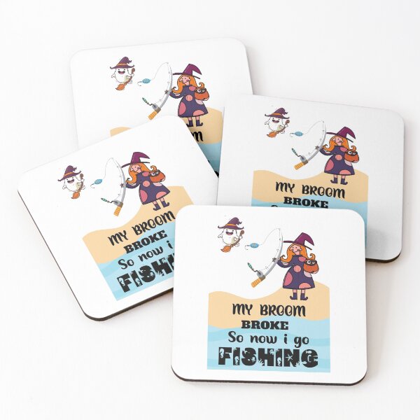 Item preview,  My broom broke so now I go fishing  designed and sold by Designhub14.