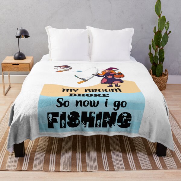 Item preview,  My broom broke so now I go fishing  designed and sold by Designhub14.