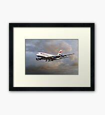 British Airways Airbus A380 Framed Print