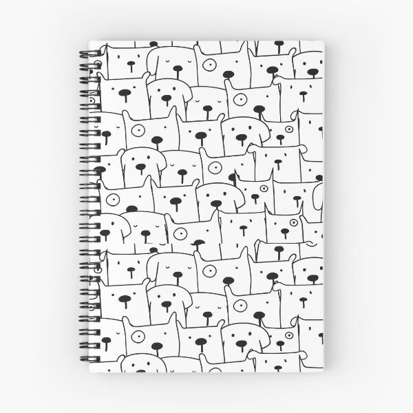 Item preview, White Dog Heads Pattern designed and sold by Fashion-clothes.