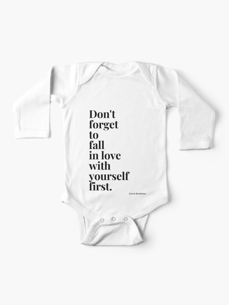 Fall In Love With Yourself First Female Empowerment Quote Baby One Piece By Ricknosis Redbubble Fall In Love With Yourself First Female Empowerment Quote Baby One Piece By Ricknosis Redbubble