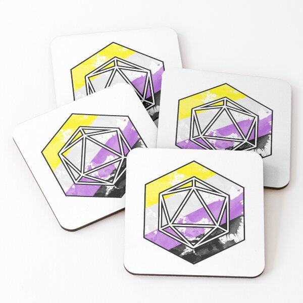 Item preview, Nonbinary D20 designed and sold by elfwine.