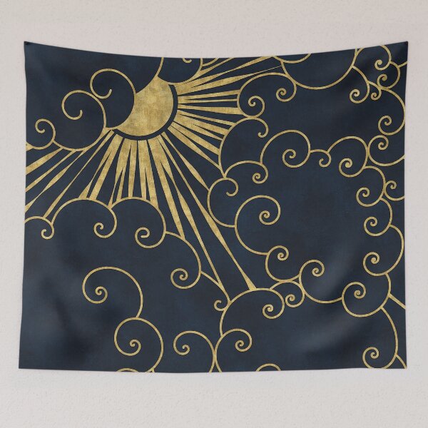 Item preview,  The Sun Always Shines Behind The Clouds (blue background) designed and sold by Octavia Soldani.
