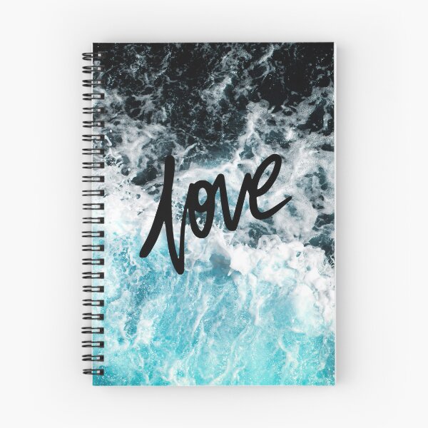 Item preview, Blue Ocean Wave Love Letters designed and sold by SpicyCherrys.