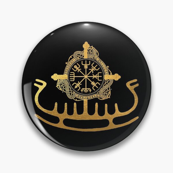 Item preview, Vegvisir; Viking Compass; Dragon Boat; designed and sold by StickerApe.