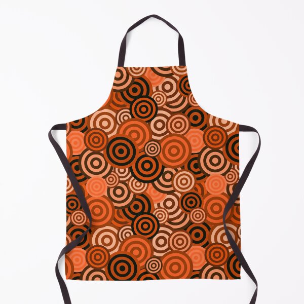 Item preview, Orange Retro Spirals Pattern designed and sold by everything4eva.