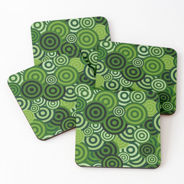 Item preview, Green Retro Spirals Pattern designed and sold by everything4eva.
