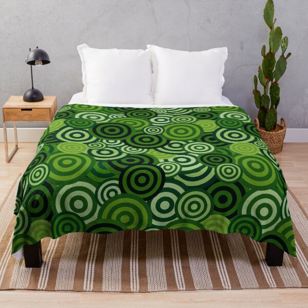 Item preview, Green Retro Spirals Pattern designed and sold by everything4eva.
