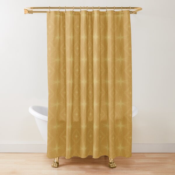 Ochre Yellow Shower Curtains | Redbubble