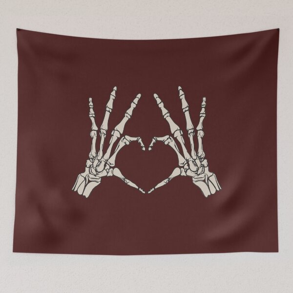 Item preview, Skeleton Heart Hand Bones Love Symbol Funny Skull Halloween Costume designed and sold by alenaz.