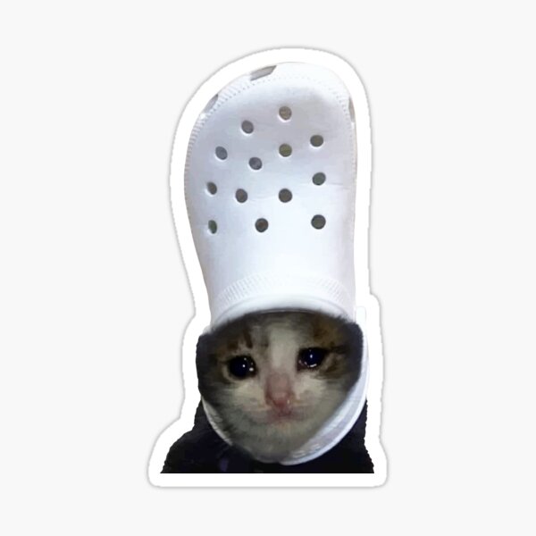 Item preview, Sad cat croc designed and sold by coa6ulasol7e.