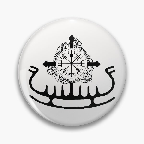 Item preview, Vegvisir; Viking Compass; Dragon Boat; designed and sold by StickerApe.