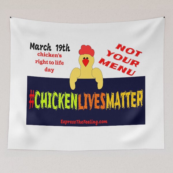 Item preview, Chicken Lives Matter - Vegetarian - Animal Lovers, Humanitarian, PETA designed and sold by ETFStore.