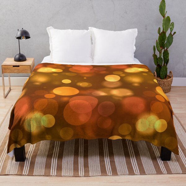 Item preview, Patrón de focos bokeh naranja designed and sold by everything4eva.