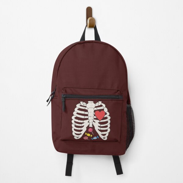 Item preview, Skeleton Rib Case Heart Stomach Full Of Candies Funny Skull Halloween Costume designed and sold by alenaz.