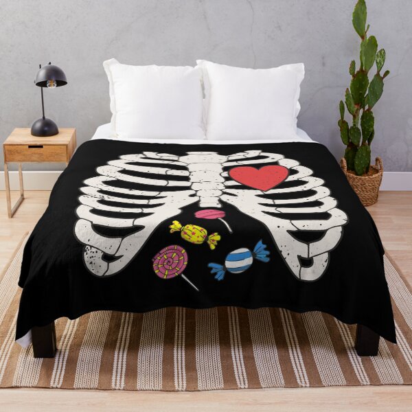 Item preview, Skeleton Rib Case Heart Stomach Full Of Candies Funny Skull Halloween Costume designed and sold by alenaz.