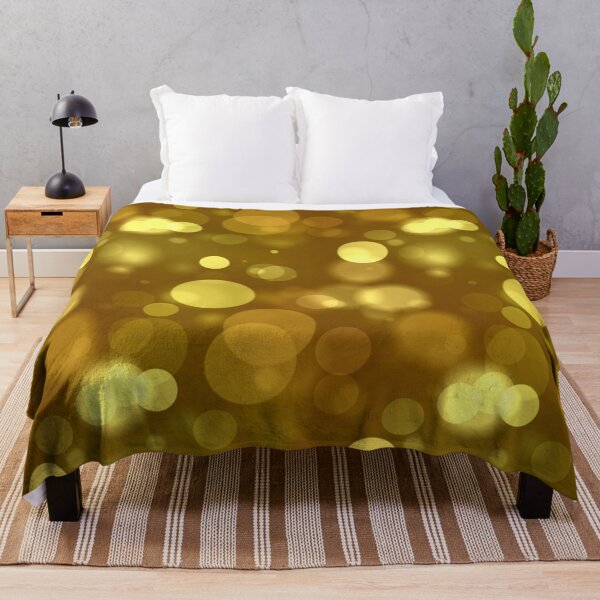 Item preview, Patrón de focos bokeh amarillo designed and sold by everything4eva.