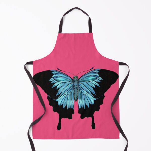 Item preview, blue tropical butterfly image print designed and sold by NikaAstra.