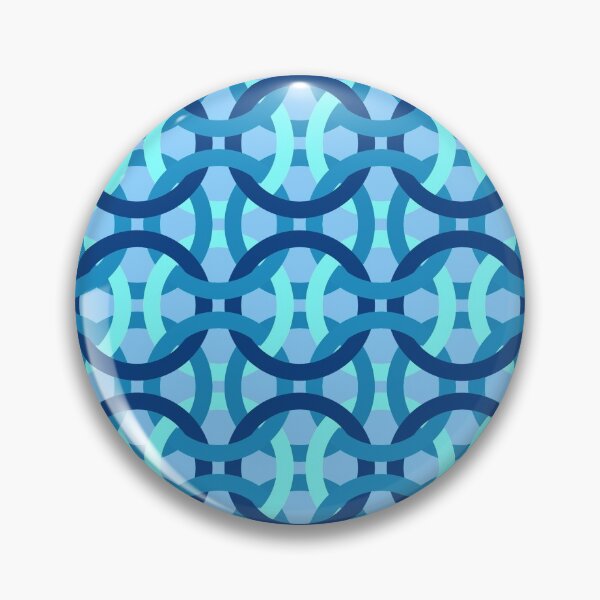 Artikelvorschau, Blaues minimalistisches Kettenmuster entworfen und verkauft von everything4eva.