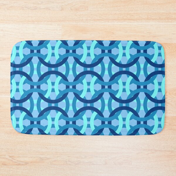 Item preview, Blue Minimalist Chains Pattern designed and sold by everything4eva.