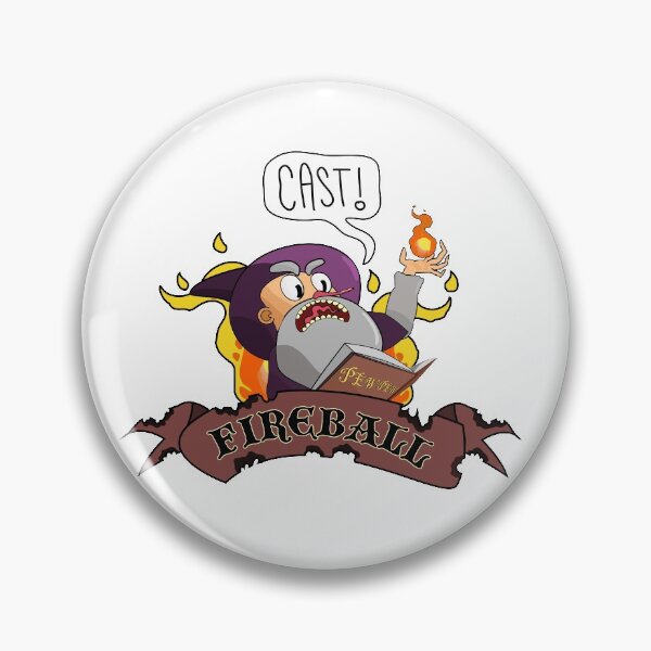 Item preview, Cast Fireball DnD Wizard Spell Tshirt designed and sold by BlackMarketTees.