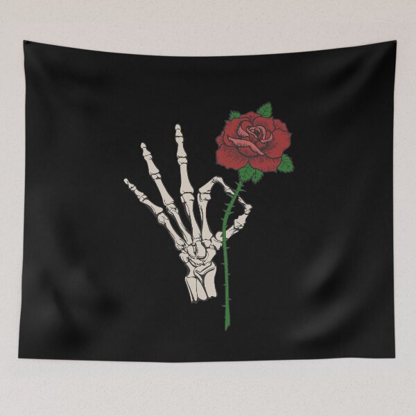 Item preview, Skeleton Holding Red Rose Rib Case of Bones Halloween Costume Gothic Cute designed and sold by alenaz.