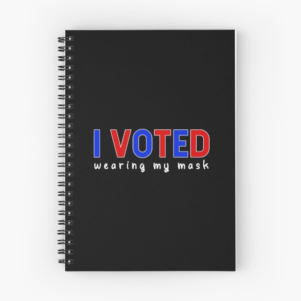 Item preview, I voted - wearing my mask designed and sold by FunSilly.