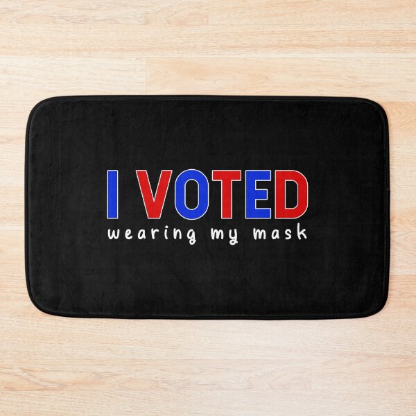 Item preview, I voted - wearing my mask designed and sold by FunSilly.
