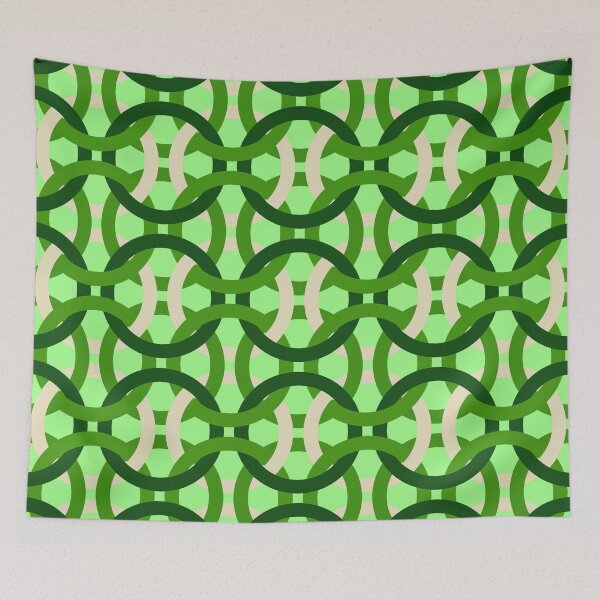 Item preview, Green Minimalist Chains Pattern designed and sold by everything4eva.