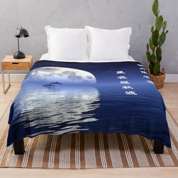 Item preview, Moon and Dolphins designed and sold by wildlittlefan.