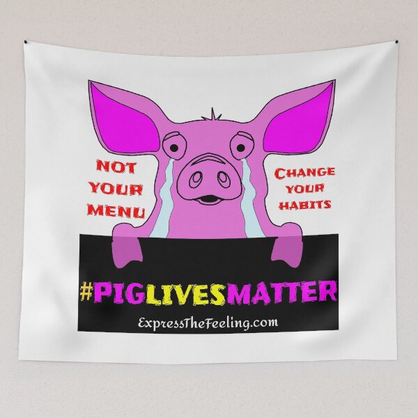 Item preview, Pig Lives Matter - Animal Lovers Advocacy, PETA designed and sold by ETFStore.