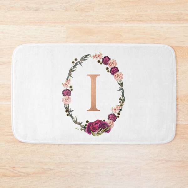 Item preview, Floral Gold Monogram ‘I’  designed and sold by PAPERPLAN.