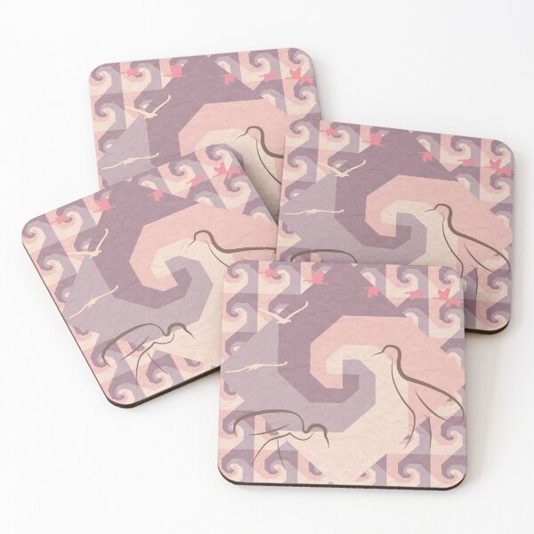 Item preview, Peach Rolling Wave Cranes designed and sold by JPuckett-Design.