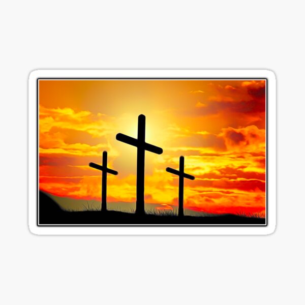 Item preview, Crucifixion of Jesus Christ Sunset designed and sold by WLHmedia.com .