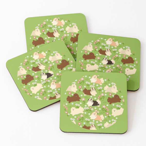 Item preview, Havanese Dog and Flowers designed and sold by Lulupainting.