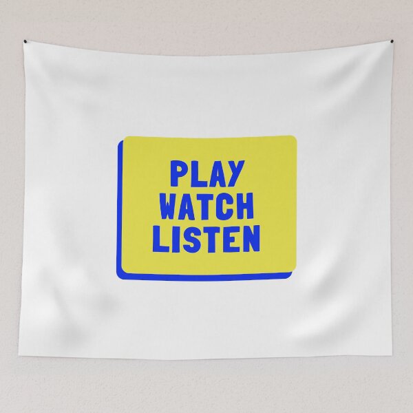 Item preview, Play Watch Listen designed and sold by Vikas Sawant.