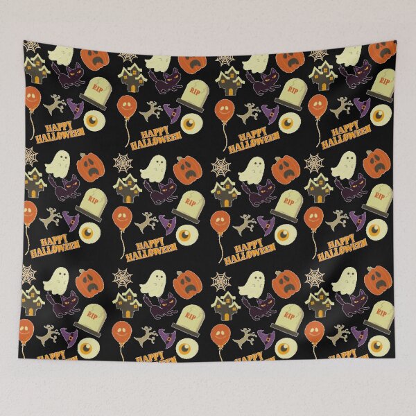 Artikelvorschau, Happy Halloween Party Dekoration Geschenke Muster entworfen und verkauft von TheGreekGuy.