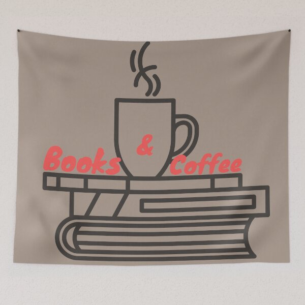 Item preview, Books and Coffee, If you love me Read me a Book designed and sold by AmazingEcraft.