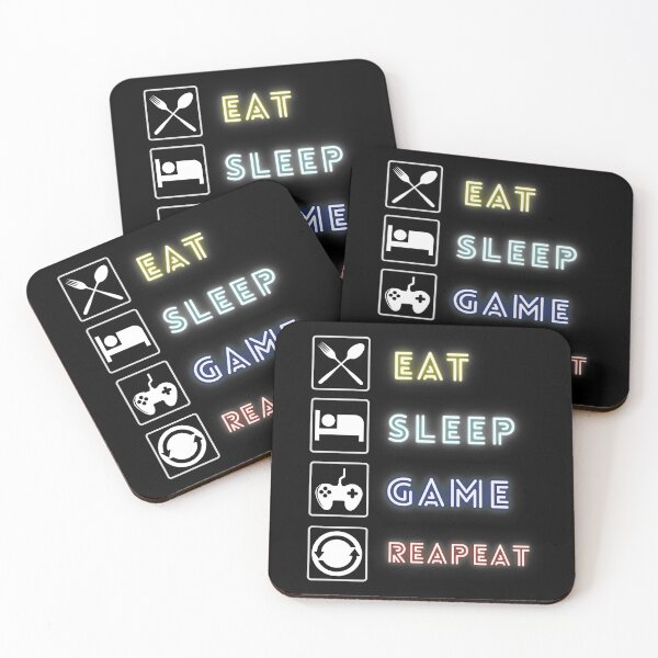 Item preview, Eat, Sleep, Game, Repeat. Retro Style designed and sold by Fashion-clothes.
