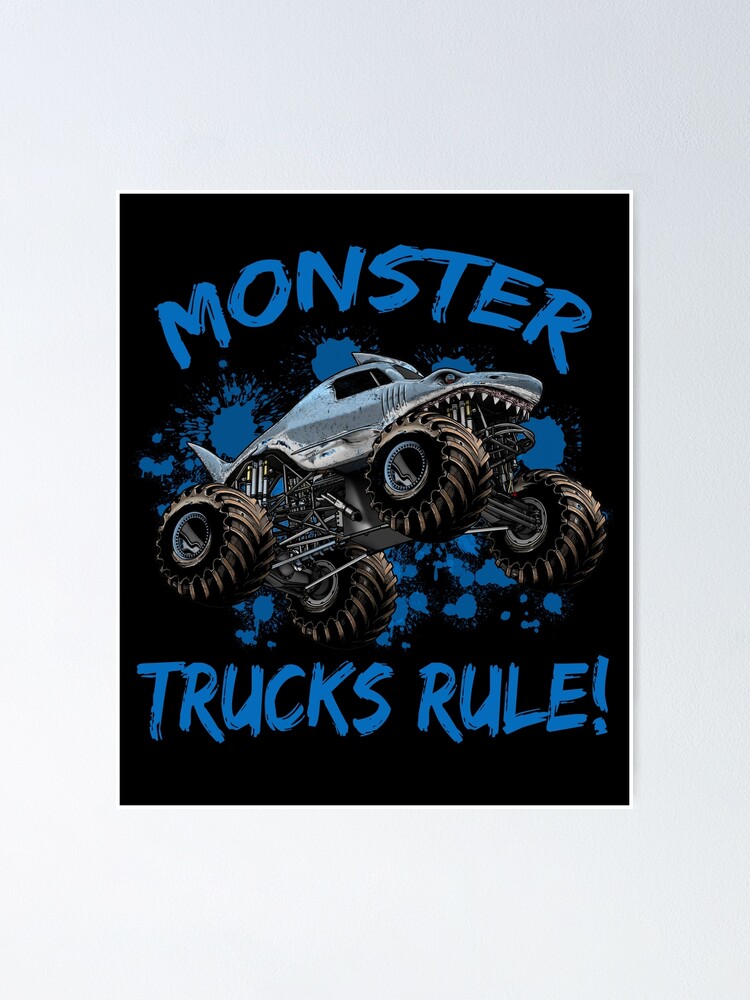 Monster Trucks Rule I love Monster Trucks Monster Truck Gift