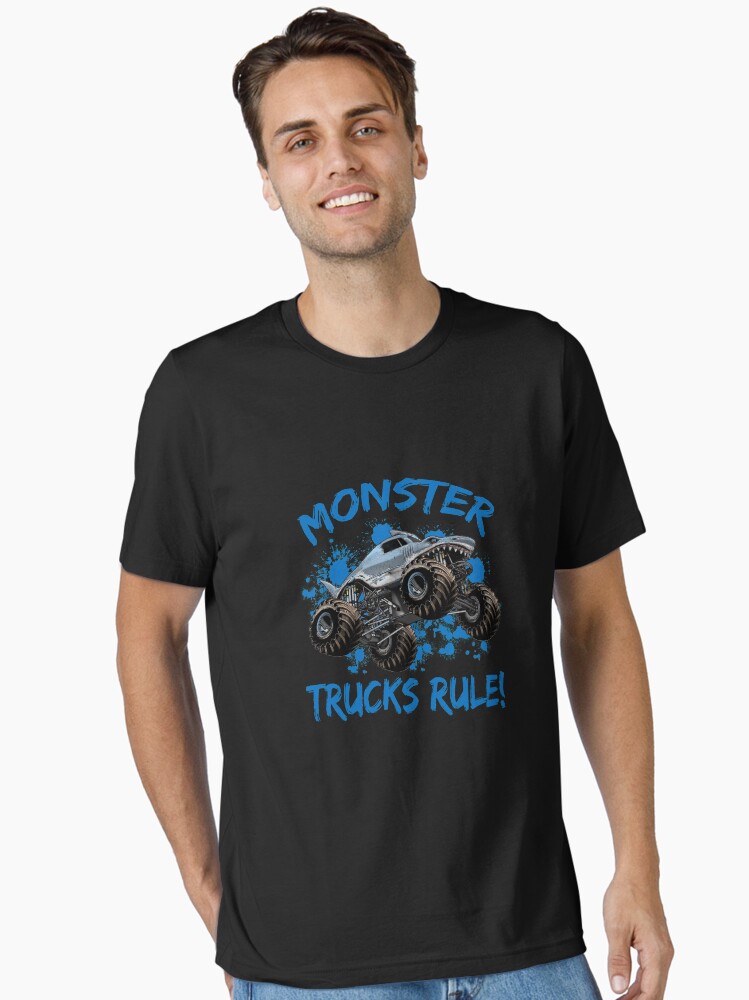 Monster Trucks Rule Shirt Monster Truck T-Shirt For Boys Tee