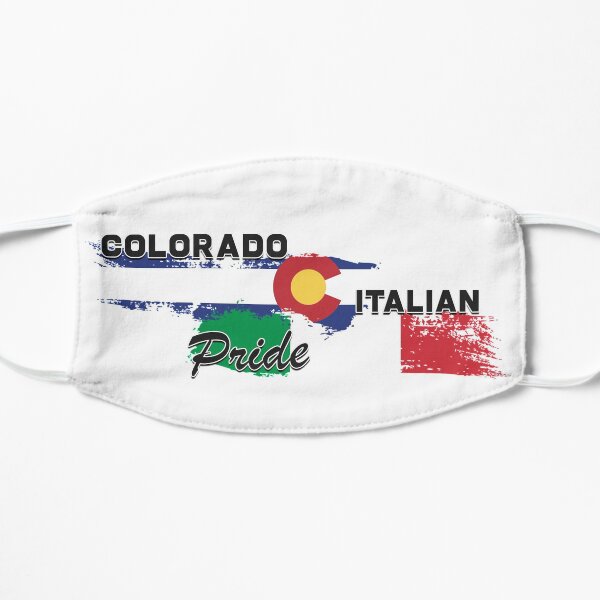 Colorado Italian Pride (Black Text) Flat Mask