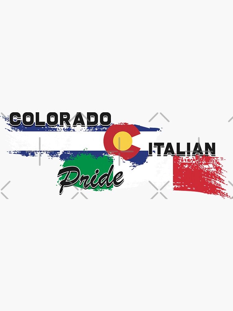 Colorado Italian Pride (Black Text) by AndiamoColorado