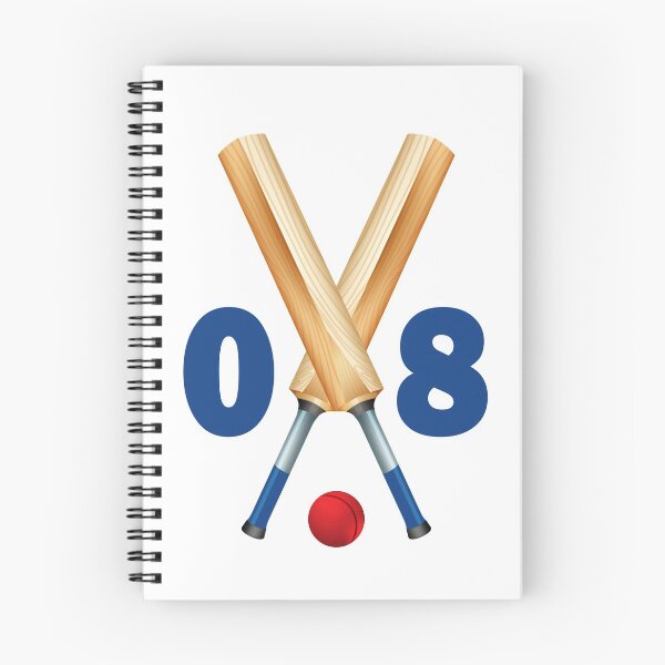 Item preview, Cricket number 08 - eight with bats and ball designed and sold by AllShirts21.