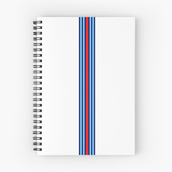 Item preview, Martini Racing Stripes Poster – Classic Blue Red White Livery Art designed and sold by Road To Track.