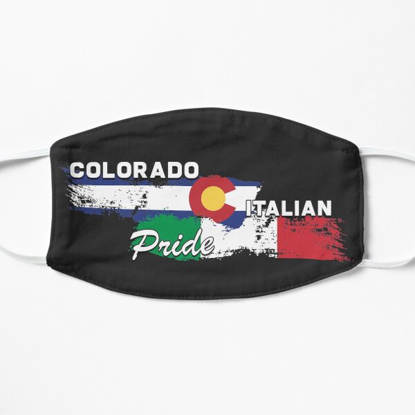 Colorado Italian Pride (White Text) Mask