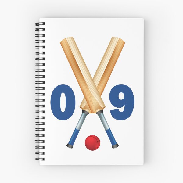 Item preview, Cricket number 09 - nine with bats and ball designed and sold by AllShirts21.